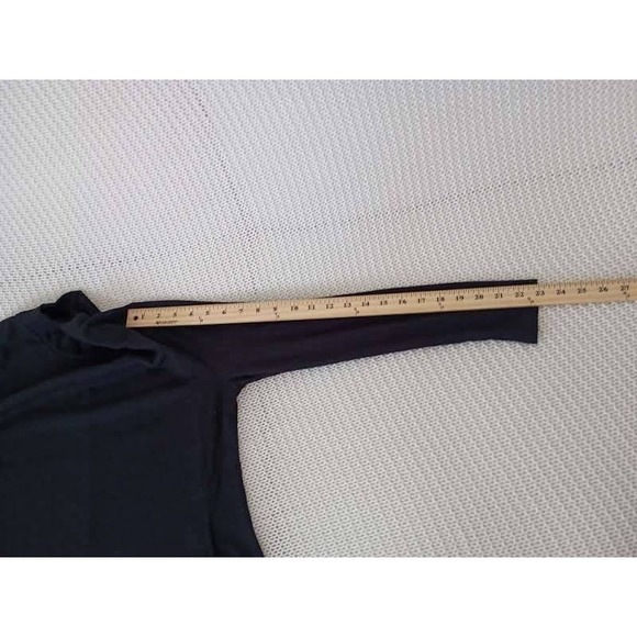 Aqua 100% Cashmere Medium Charcoal Gray Open Front Draped Cardigan Sweater M - Picture 6 of 8